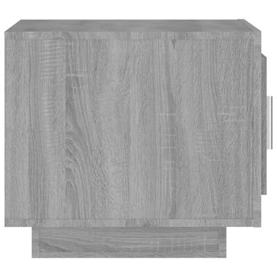 vidaXL Mesa de centro 51x50x45 cm derivados de madeira cinzento sonoma