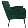 vidaXL Banco 108x79x79 cm veludo verde-escuro