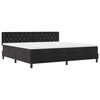 vidaXL Cama Box Spring LED com cabeceira Preto 200 x 200 cm Veludo