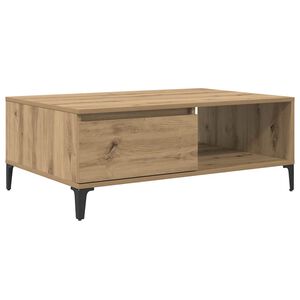 vidaXL Mesa de centro carvalho artisiano 90 x 60 x 35 cm