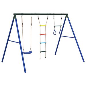 vidaXL Conjunto de baloi&ccedil;o para exterior com baloi&ccedil;o trap&eacute;zio e escada
