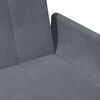 vidaXL Sof&aacute;-cama 2 lugares c/ apoio de p&eacute;s veludo cinzento-escuro