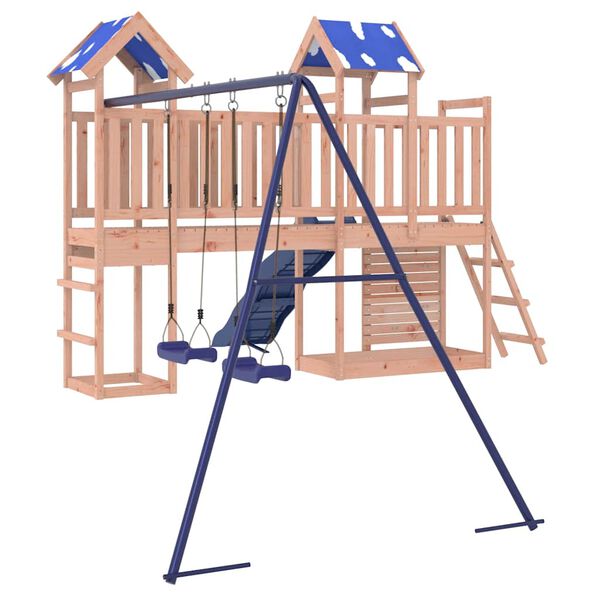 vidaXL Conjunto de brincar para exterior madeira de douglas maci&ccedil;a