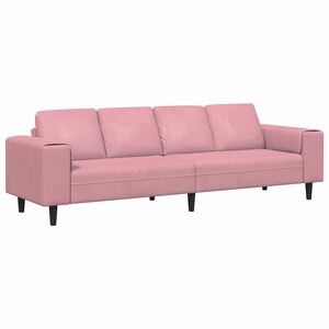 vidaXL Sof&aacute; de Sala de Estar Rosa 250 x 77 x 76 cm