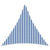 vidaXL Vela de Sombra 3,6 x 3,6 x 3,6 m HDPE Triangular Azul e Branco