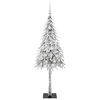 vidaXL &Aacute;rvore de Natal com 150 LEDs com suporte Branco 150 cm PE e A&ccedil;o