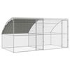 vidaXL Gaiola para galinhas com 2 portas 2 unid. Prateado