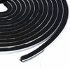vidaXL Vedante de escova autocolante para porta 10 m PP Preto