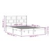 vidaXL Estrutura de cama 140x200 cm pinho maciço