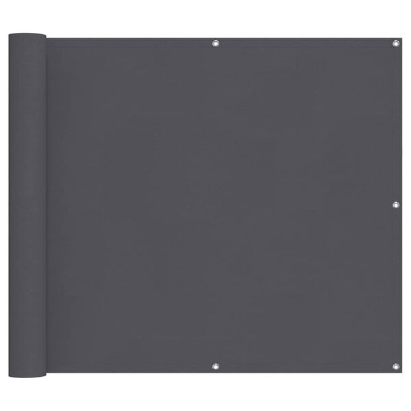 vidaXL Tela de varanda 90x800 cm 100% poli&eacute;ster oxford antracite