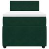 vidaXL Cama com molas/colch&atilde;o 90x190 cm veludo verde-escuro