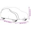 vidaXL Cobertura de carro p/ SUV com cintas de fivela XL prateado