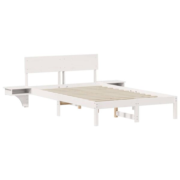 vidaXL Estrutura da Cama com cabeceira Branco 120 x 190 cm