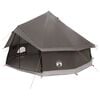 vidaXL Barraca Tipi Marrom Cinza 400 x 400 x 250 cm Poli&eacute;ster e A&ccedil;o