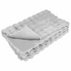 vidaXL Cobertor de Peles de Coelho 4 pcs Cinzeto 130 x 150 cm