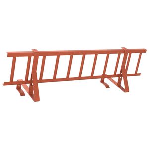 vidaXL Guarda de Neve para Telhado Vermelho 100 x 29,5 x 34,5 cm A&ccedil;o