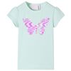 T-shirt de manga curta para crian&ccedil;a menta-claro 140