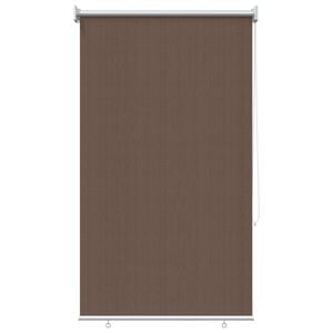 vidaXL Persiana Rol&ocirc; Externa com Bloco de 90% UV Cinzento-acastanhado