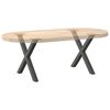 vidaXL P&eacute;s para mesa de centro em formato de X, 2 pe&ccedil;as, antracite, 50x (42-43) cm, a&ccedil;o