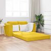 vidaXL Sof&aacute;-Cama 60cm Amarelo Veludo