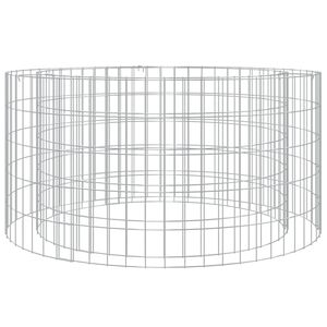 vidaXL Braseira gabi&atilde;o &Oslash; 100 cm ferro galvanizado