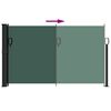 vidaXL Toldo lateral retrátil 120x600 cm verde-escuro