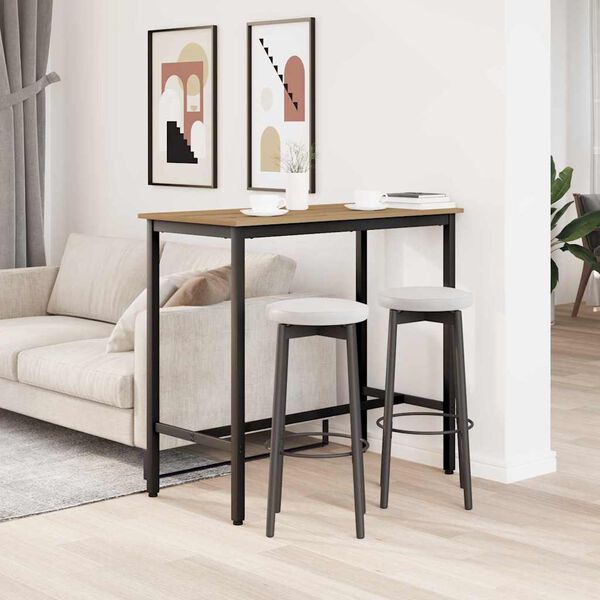 vidaXL mesa Carvalho Artesanal 100 x 50 x 90,5 cm