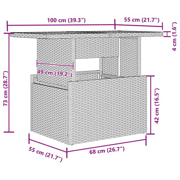 vidaXL Conjunto de Sof&aacute; de Jardim 5 pcs Preto Rattan Sint&eacute;tico