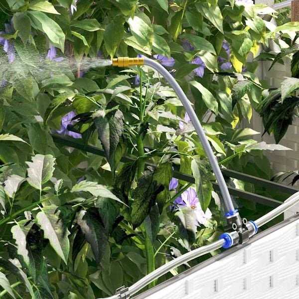 vidaXL Vaso de Jardim 4 pcs Branco A&ccedil;o