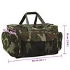 vidaXL Saco de pesca imperme&aacute;vel tecido oxford camuflagem verde