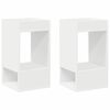 vidaXL Mesa de apoio 2 unid. Branco 30 x 30 x 56 cm