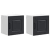 vidaXL Painel de lava-lou&ccedil;a Kalmar 2 pcs Preto 40 x 31 x 40 cm