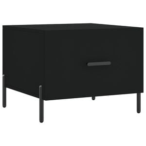 vidaXL Mesa de centro 50x50x40 cm derivados de madeira preto
