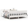 vidaXL Cama sem colch&atilde;o 180x200 cm madeira de pinho maci&ccedil;a branco