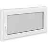 vidaXL Janela de por&atilde;o RISOR 110 x 50 cm PVC e Vidro Antracite