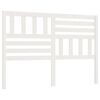 vidaXL Cabeceira de cama 146x4x100 cm pinho maci&ccedil;o branco
