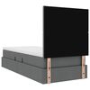 vidaXL Cama com arruma&ccedil;&atilde;o e colch&atilde;o Cinza Escuro 90 x 190 cm Poli&eacute;ster