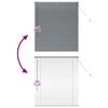 vidaXL Persiana de Janela com cortinas Manual Cinzento escuro Alumínio