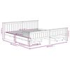 vidaXL Cama com 4 gavetas 200x200 cm pinho maci&ccedil;o castanho-escuro