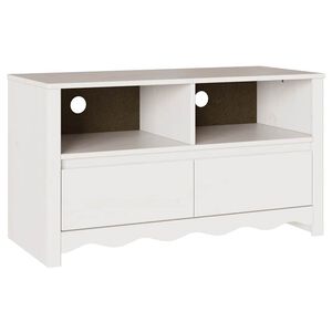 vidaXL Gabinete para TV com gaveta Drammen Branco 99 x 43 x 55 cm