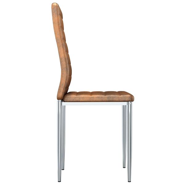 vidaXL Cadeiras de Jantar 2 pcs Castanho 41,5 x 48 x 99 cm