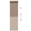 vidaXL Estores de rolo com cortinas Manual Castanho 60 x 220 cm Bambu