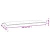vidaXL Almofadão banco jardim 180x50x7 cm tecido oxford padrão folhas