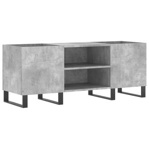vidaXL Arm&aacute;rio p/ discos 121x38x48 cm derivados madeira cinza-cimento