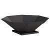 vidaXL Fire Pit Preto 50 x 50 x 15,5 cm A&ccedil;o
