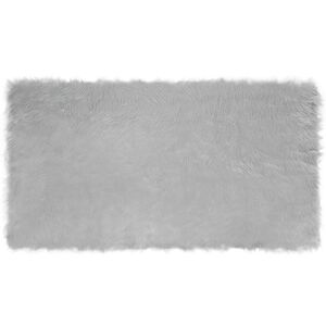 vidaXL Tapete de de ovelha sint&eacute;tica TAFALLA Cinzento 60 x 110 cm
