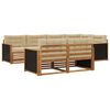vidaXL Conjunto de Sof&aacute;s para Exterior com almofada 7 pcs