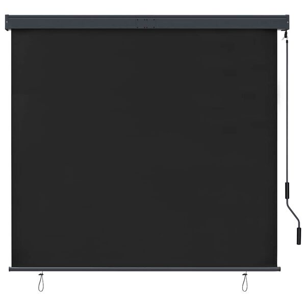 vidaXL Estore de rolo para exterior 160x250 cm antracite