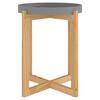 vidaXL Mesa de centro 41x41x48,5 cm deriv. madeira/pinho maci&ccedil;o cinza