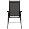 vidaXL Cadeiras de jardim dobráveis 6 pcs textilene preto